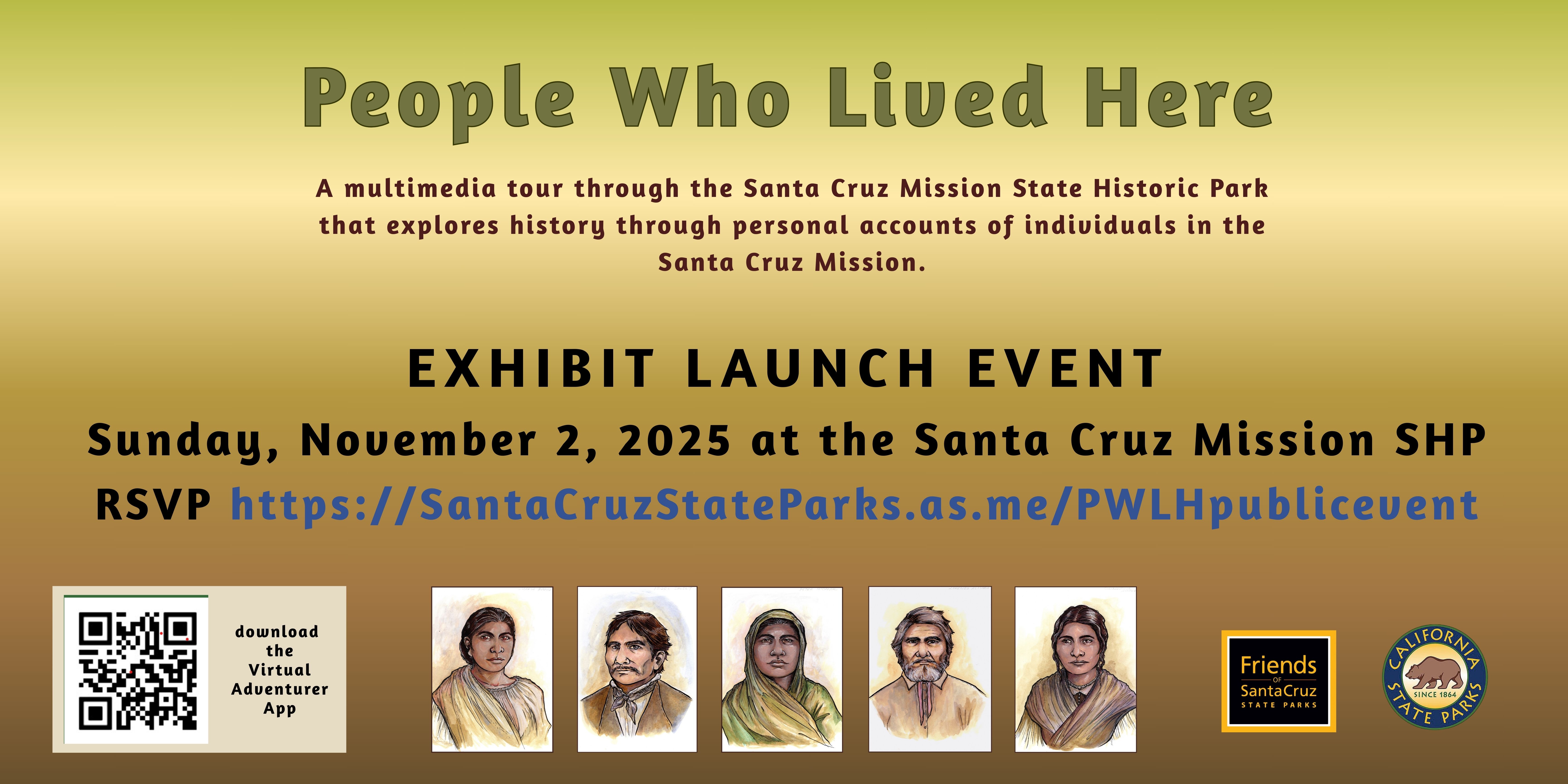 People who Lived Here Event on November 2. Portraits of historic individuals